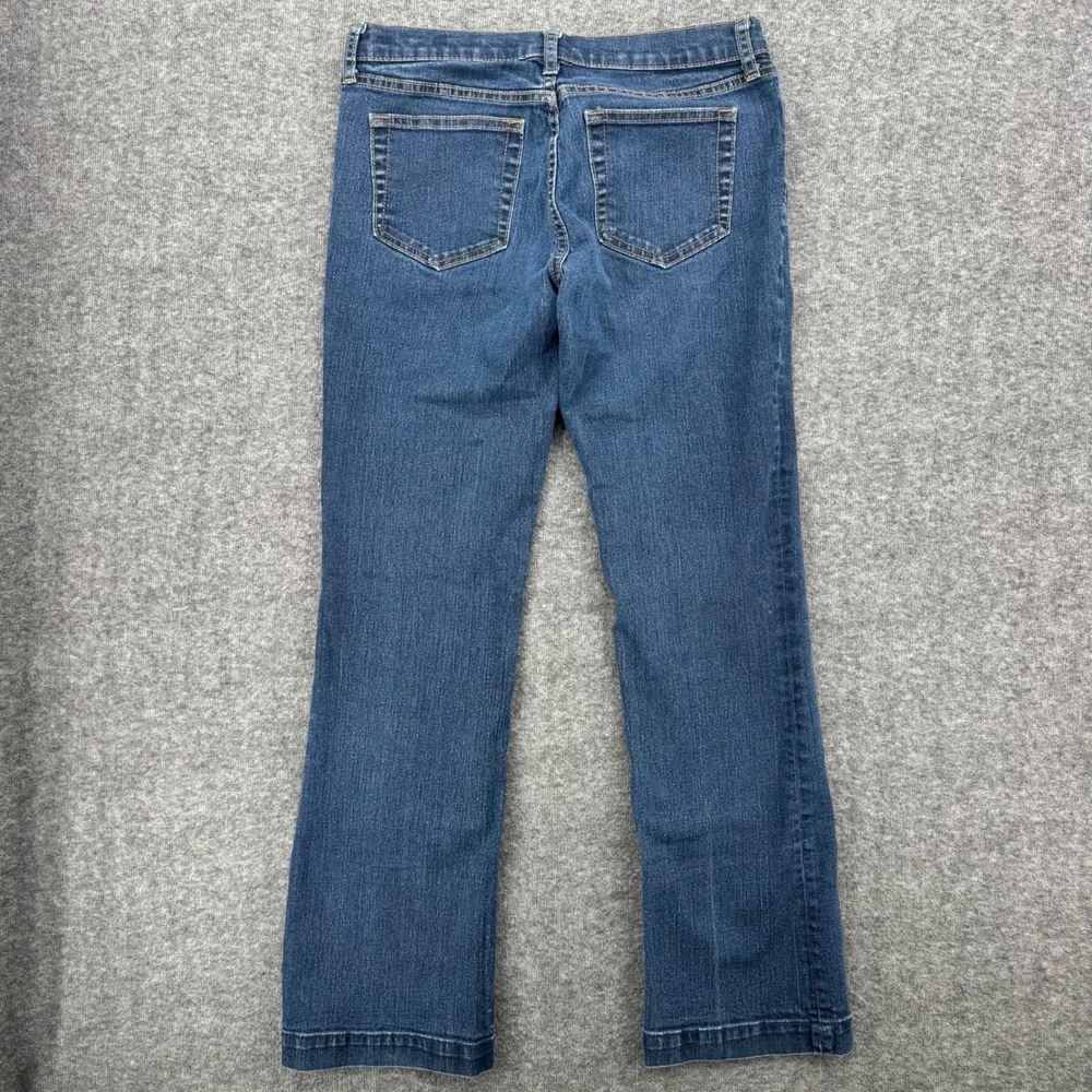 Gap Premium Long and Lean Medium Wash Flare Denim Jeans Womens 4/27R Long